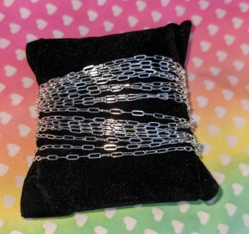 Silver Paper Clip Chain