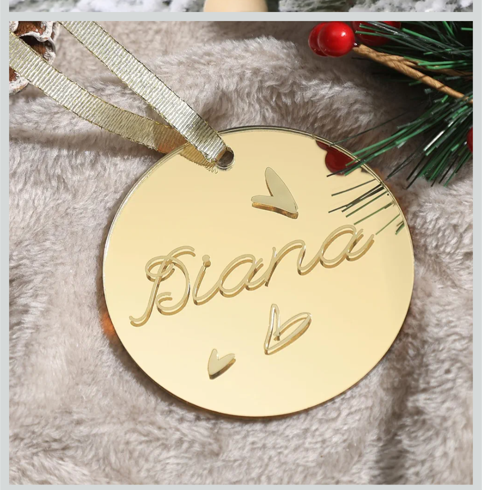Custom Engraved Christmas Ornaments