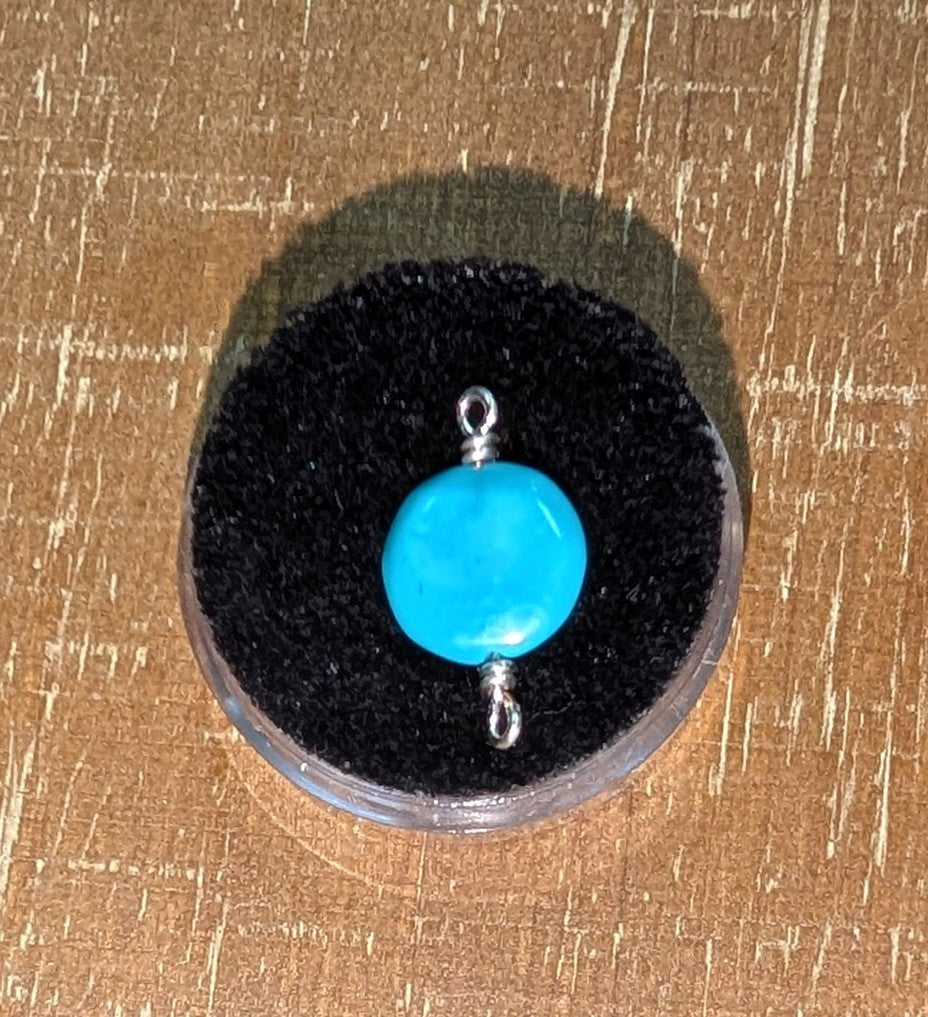 Turquoise Round Connector