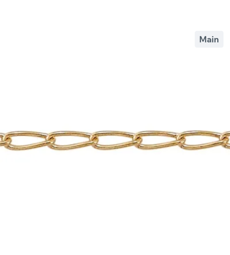 Gold-Filled Tiny Drawn Curb Chain. ***ONLINE PRICING IS PER INCH***