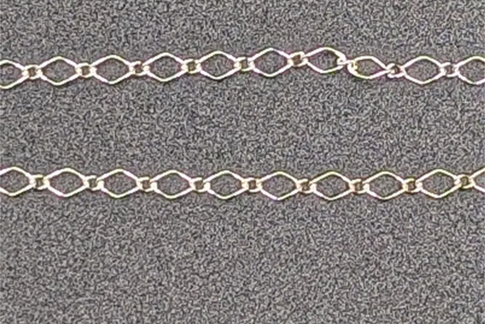 Sterling Silver Long and Short Chain. Priced per inch.