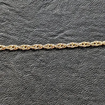 14K Gold Rope Chain. 2.3mm Sold Per Inch Online