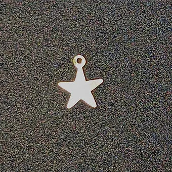 Gold-Filled Small Flat Star Charm