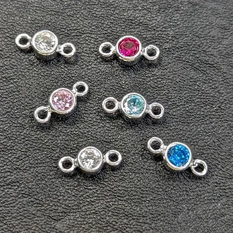Birthstone Connectors Gold Flled