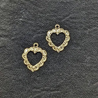 Flat 14 Karat Gold Hearts