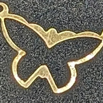Gold-Filled Butterfly Outline Connector
