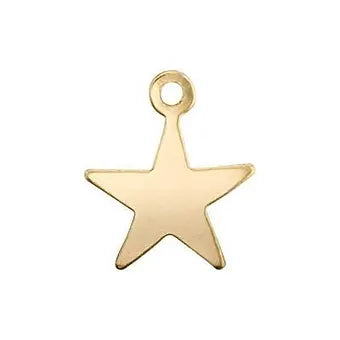 Gold-Filled Small Flat Star Charm
