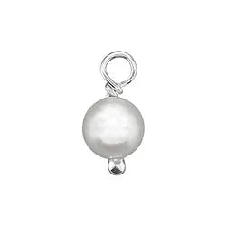 Sterling Silver 5mm Cultured Freshwater Pearl Drop