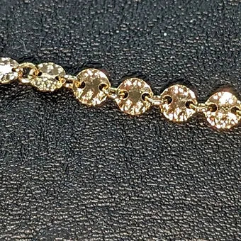 Textured Gold Sequin Chain