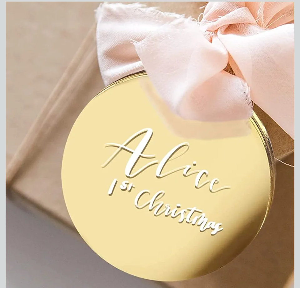 Custom Engraved Christmas Ornaments