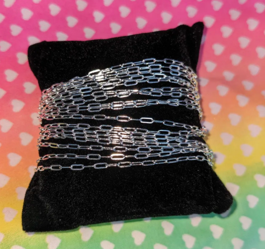 Silver Paper Clip Chain