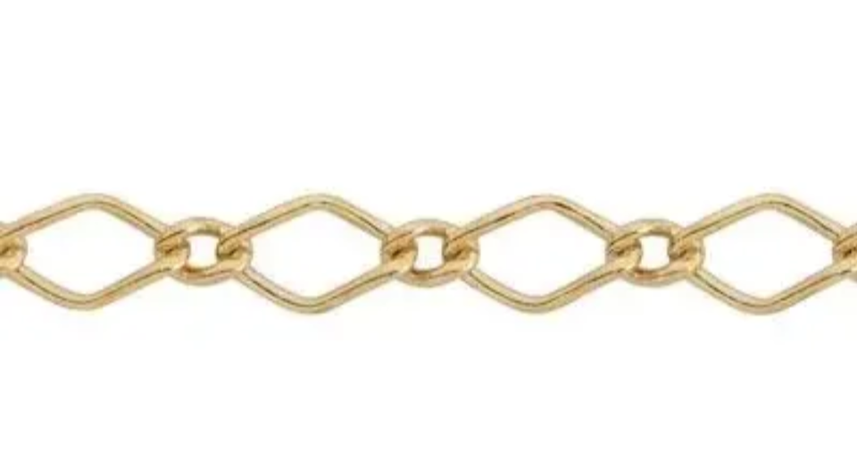 14/20 Gold-filled Long and Short Curbed Links