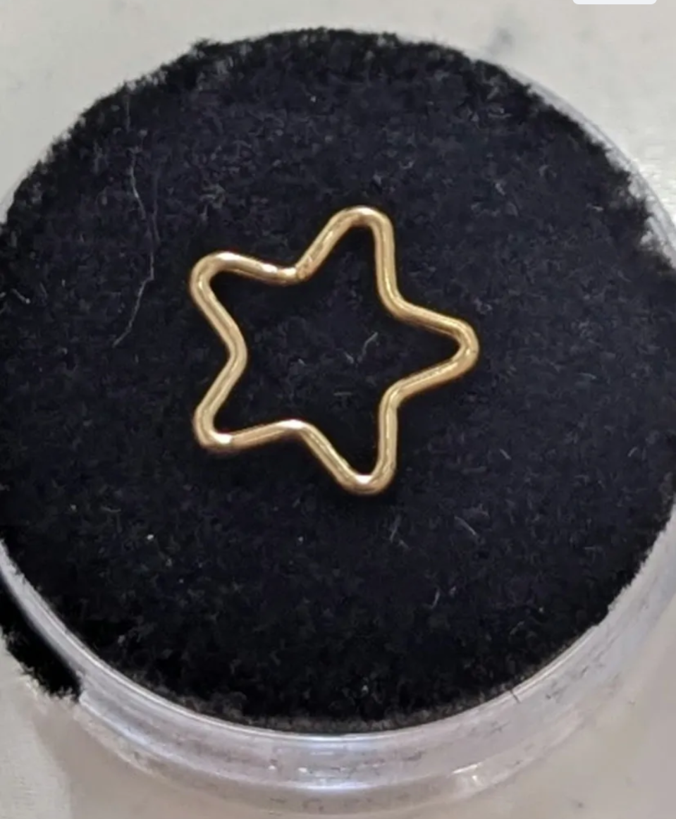 Star Connector in Gold Filled