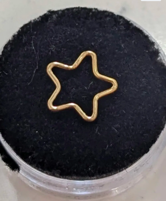 Star Connector in Gold Filled