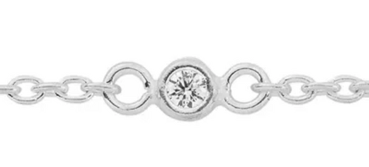 Diamond Chain. April Birthstone. Sold Per Inch Online