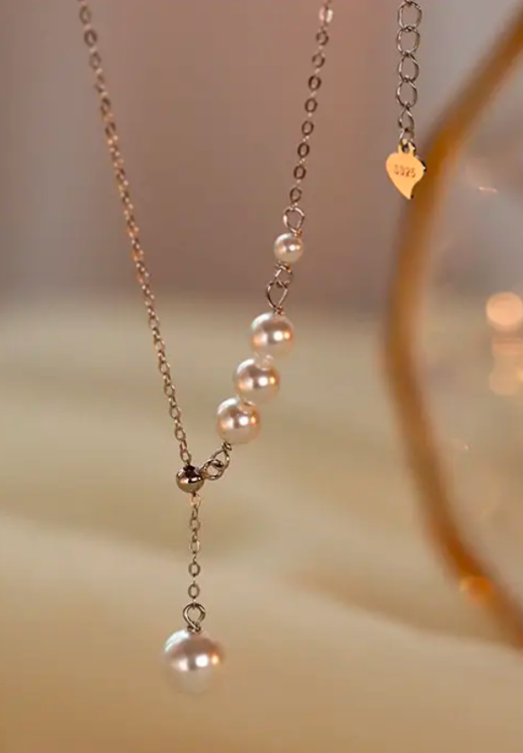 Pearl Lariat Necklace