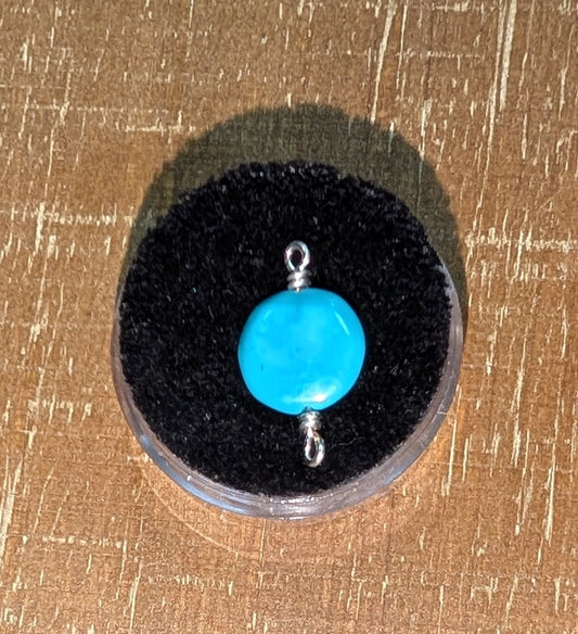 Turquoise Round Connector