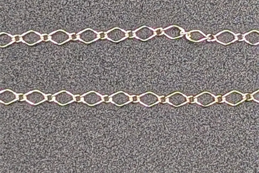 Sterling Silver Long and Short Chain. Priced per inch.