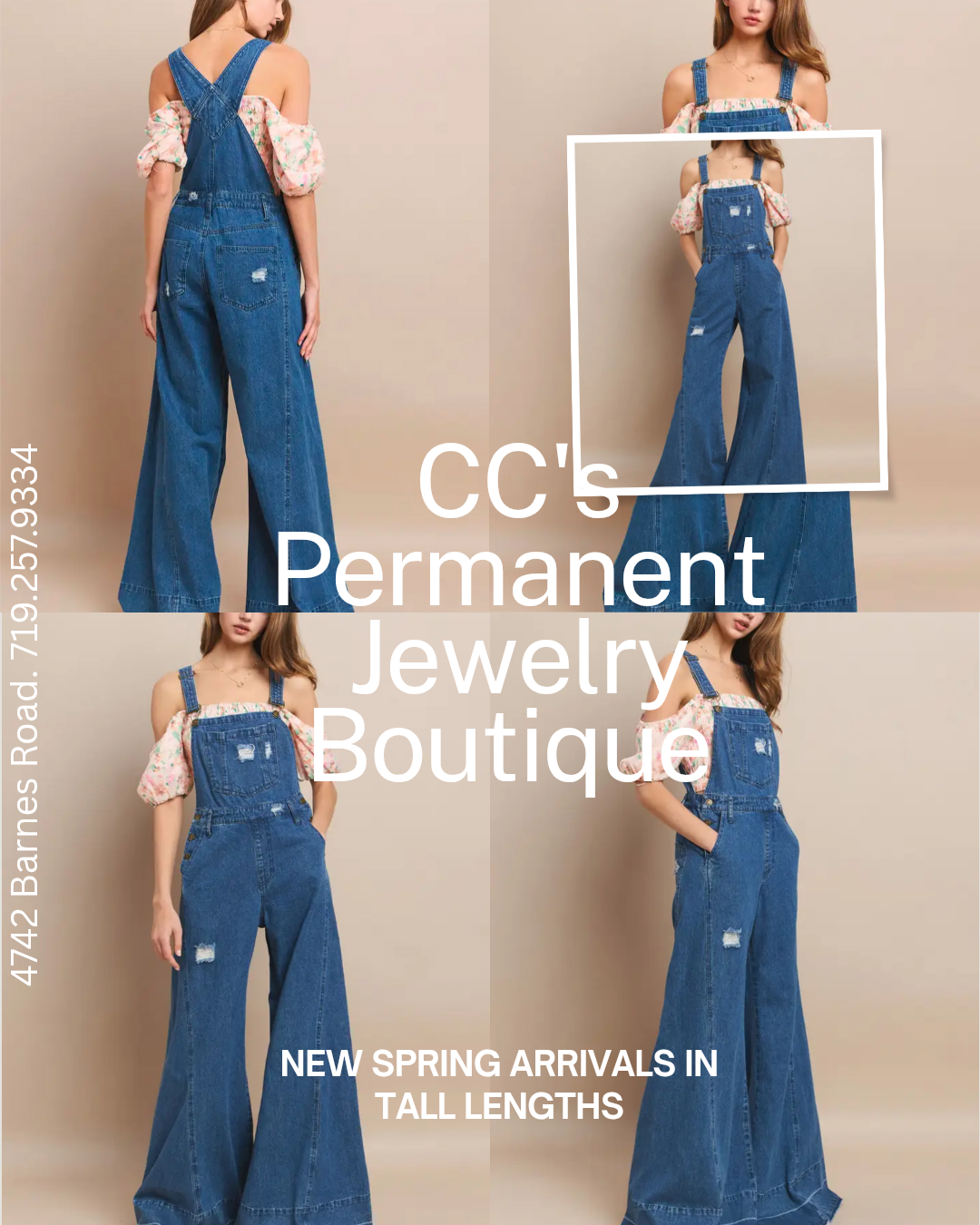 WIDE LEG DISTRESSED DENIM OVERALLS